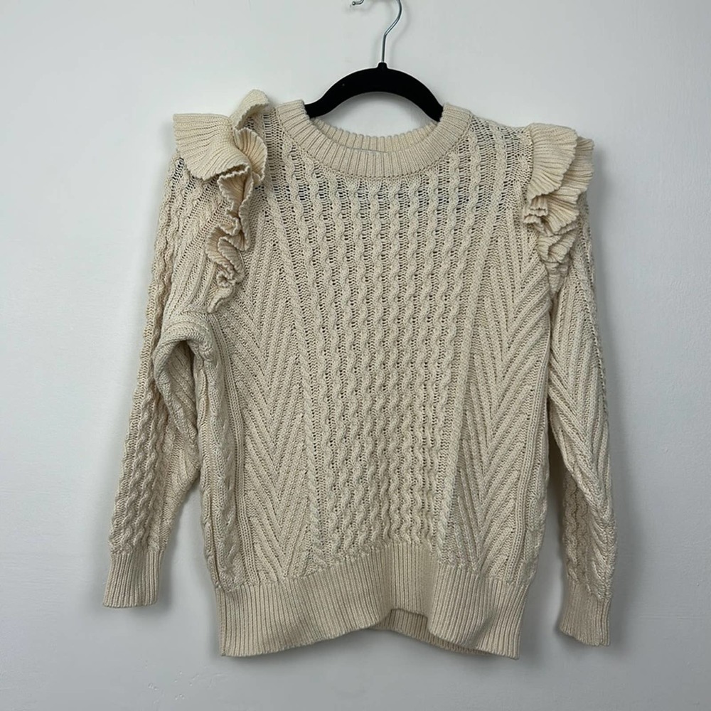 Clare V x DemyLee Nora Cableknit Sweater